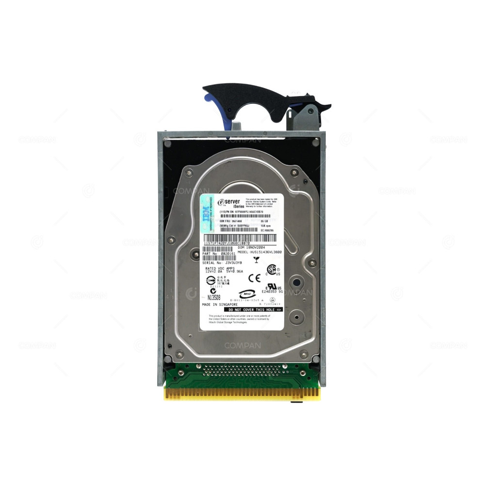 39J1468 IBM HARD DRIVE 35GB 15K U320 SCSI 3.5 LFF FOR ISERIES 97P3009, 71P7420, HUS151436VL3800